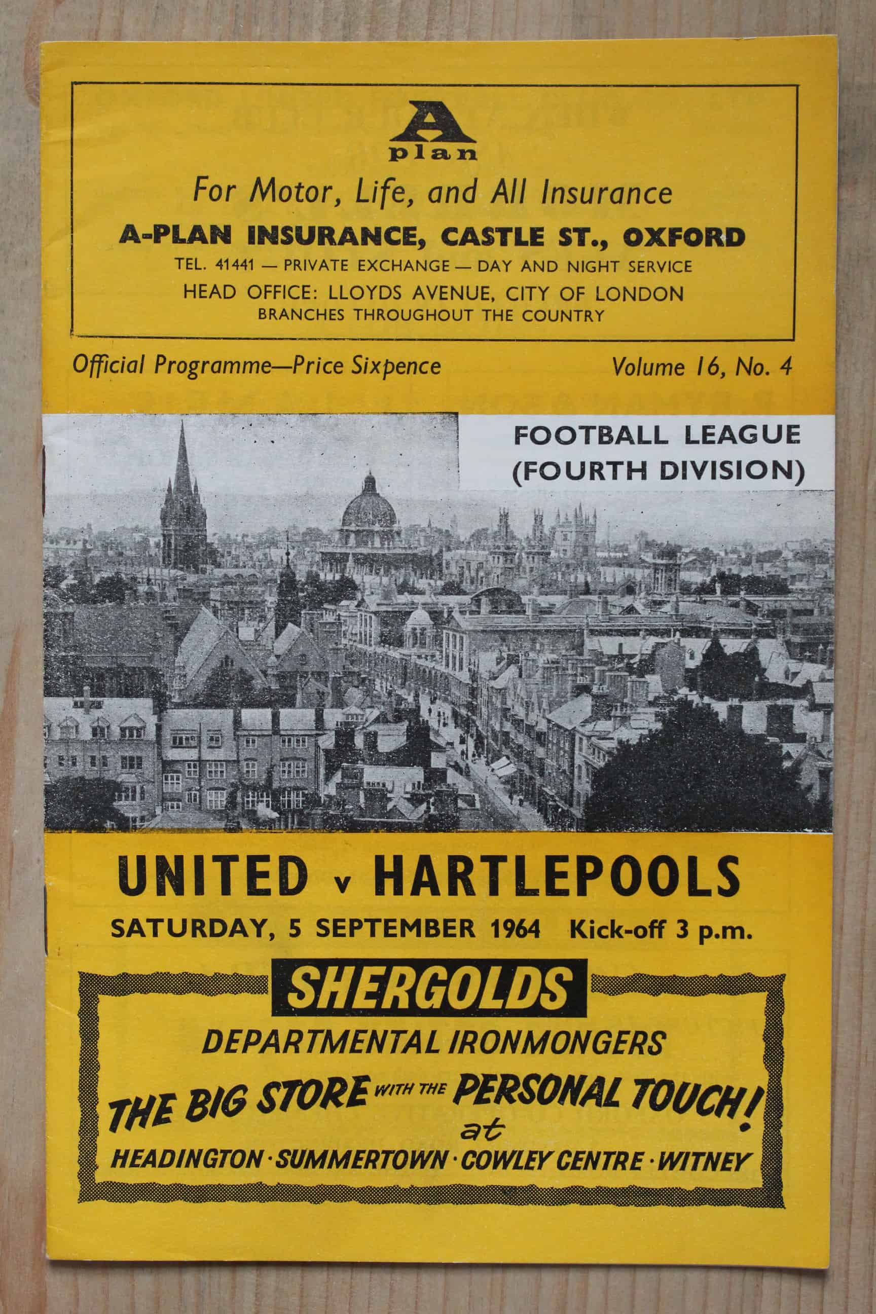 Oxford United FC v Hartlepool United